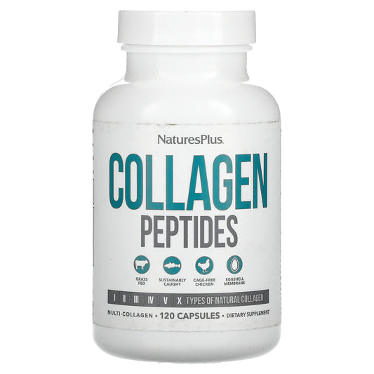 NaturesPlus, Collagen Peptides, 120 Capsules - Image 1