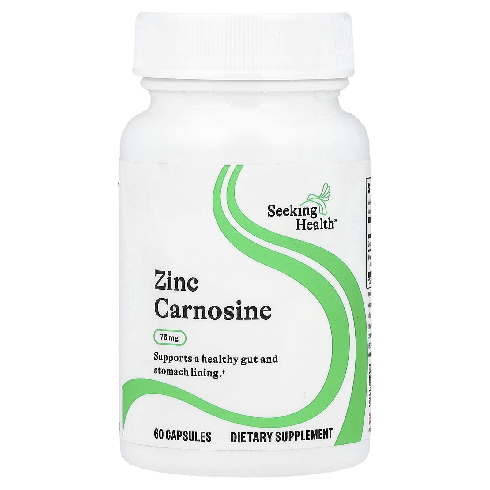 Seeking Health, Zinc Carnosine, 75 mg, 60 Capsules - Image 1