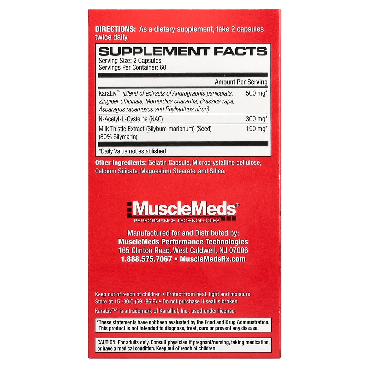 MuscleMeds, Liver Detox & Defend™, 120 Capsules - Image 2