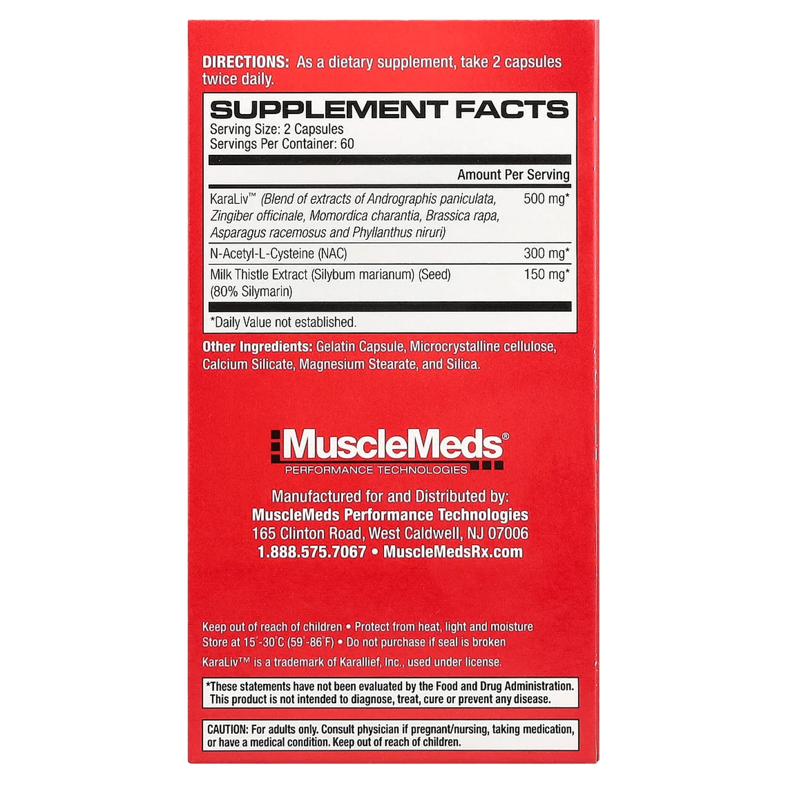 MuscleMeds, Liver Detox & Defend™, 120 Capsules - Image 2