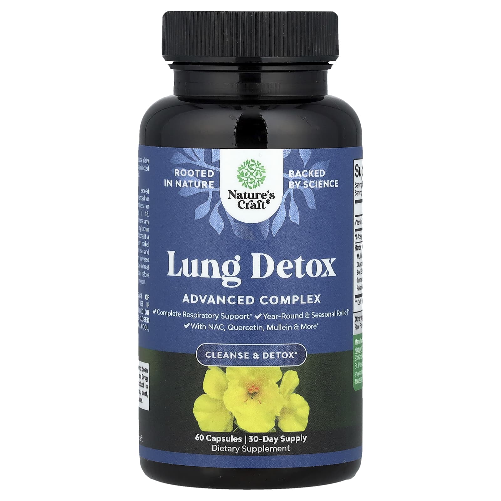 Nature's Craft, Lung Detox, 60 Capsules - Image 1