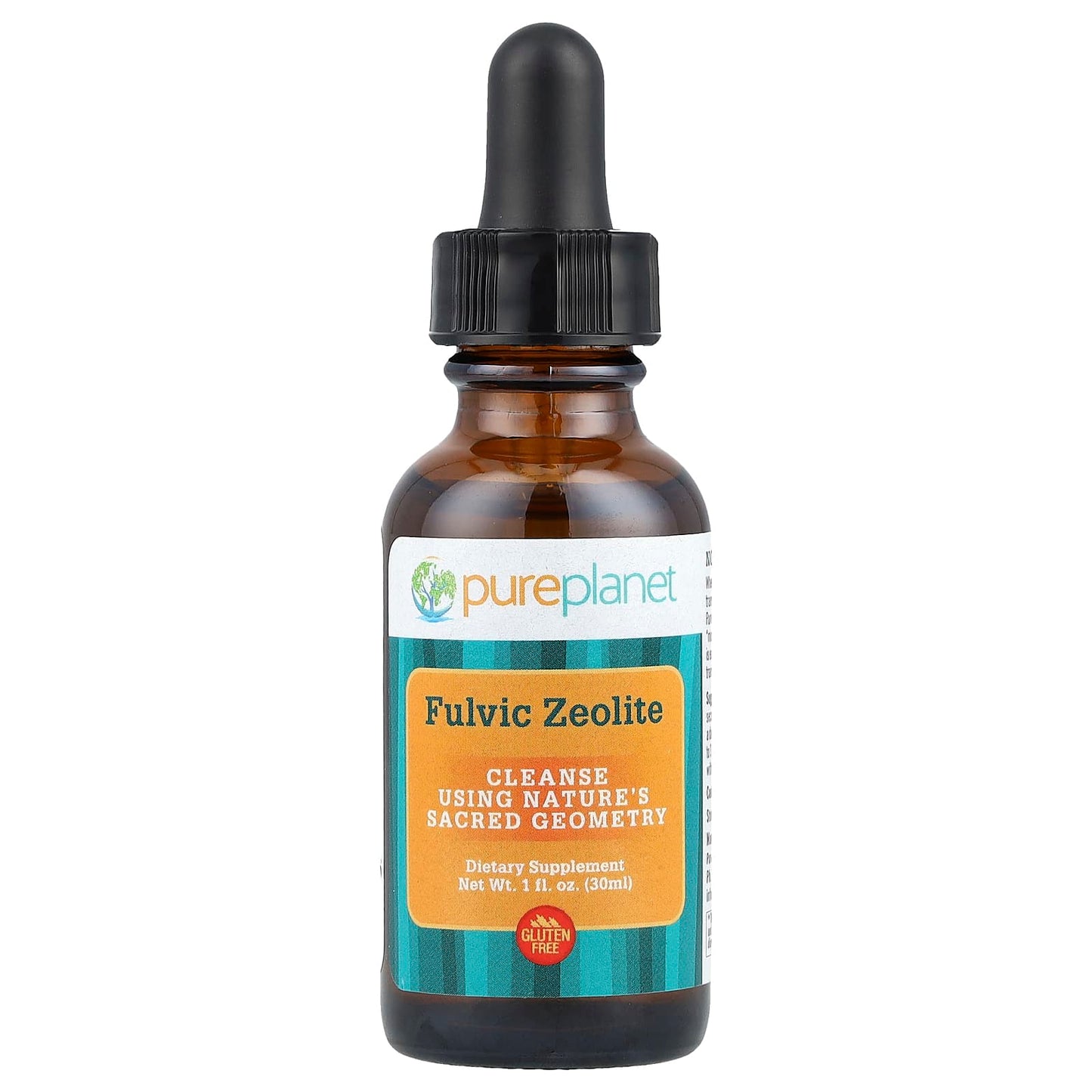 Pure Planet, Fulvic Zeolite, 1 fl oz (30 ml) - Image 1