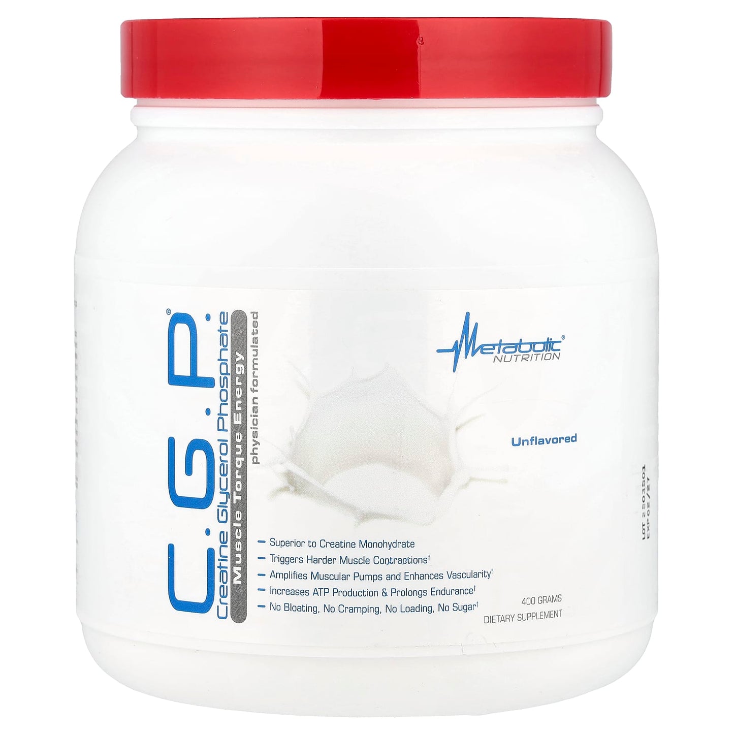Metabolic Nutrition, C.G.P.®, Unflavored, 400 g - Image 1