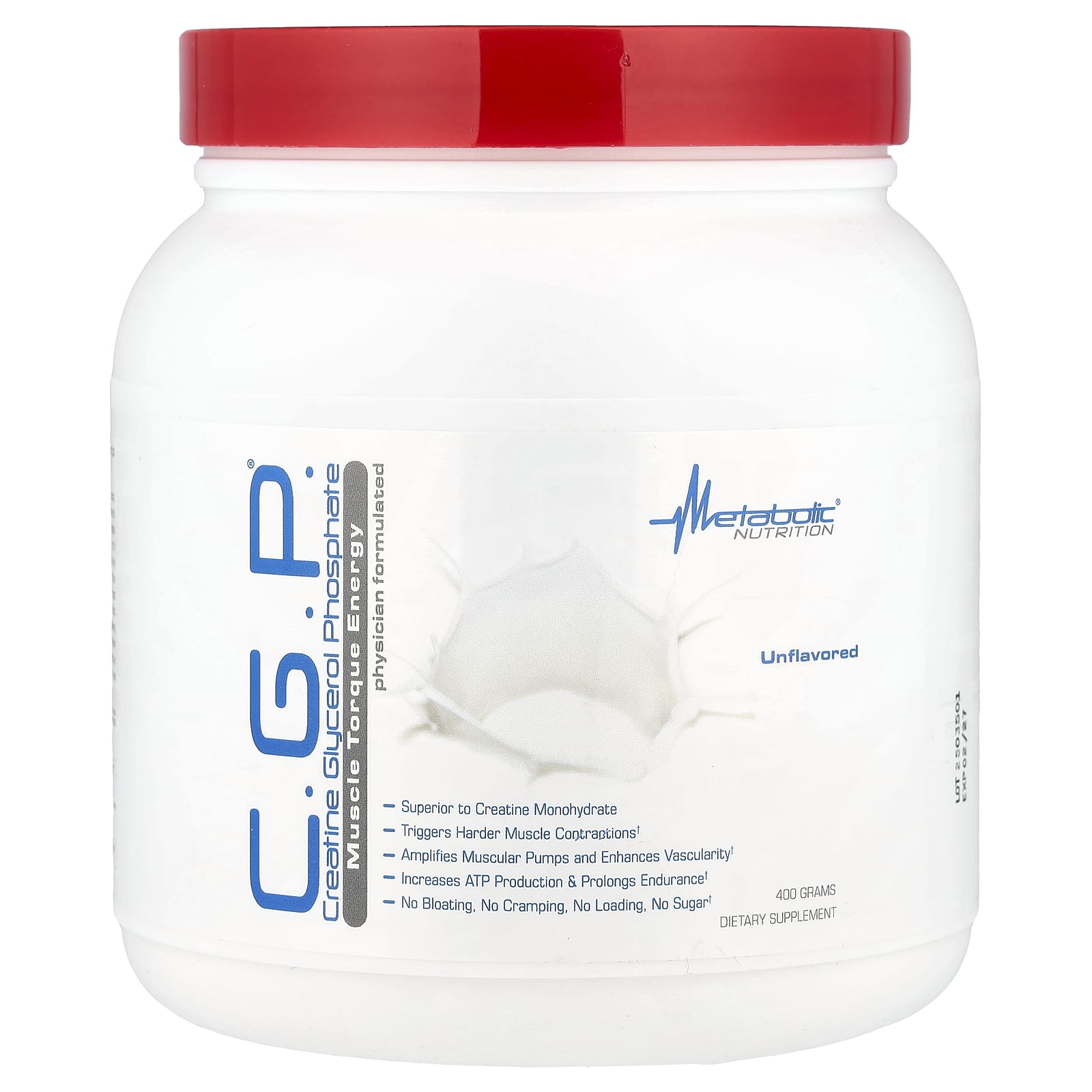 Metabolic Nutrition, C.G.P.®, Unflavored, 400 g - Image 1
