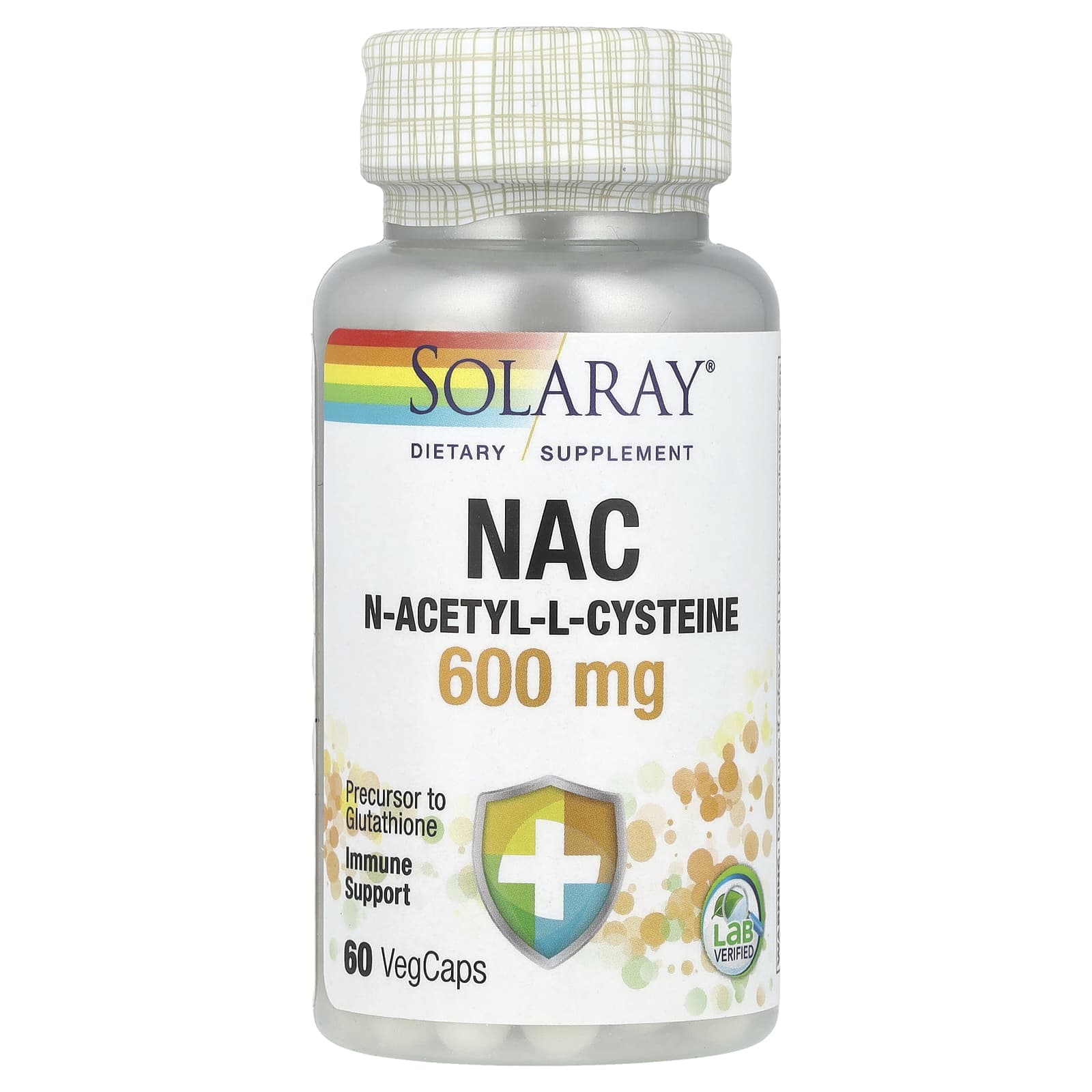Solaray, NAC (N-Acetyl-L-Cysteine), 600 mg, 60 VegCaps - Image 1