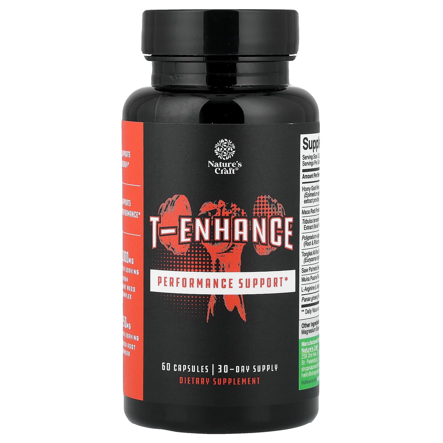 Nature's Craft, T-Enhance, 60 Capsules - Image 1