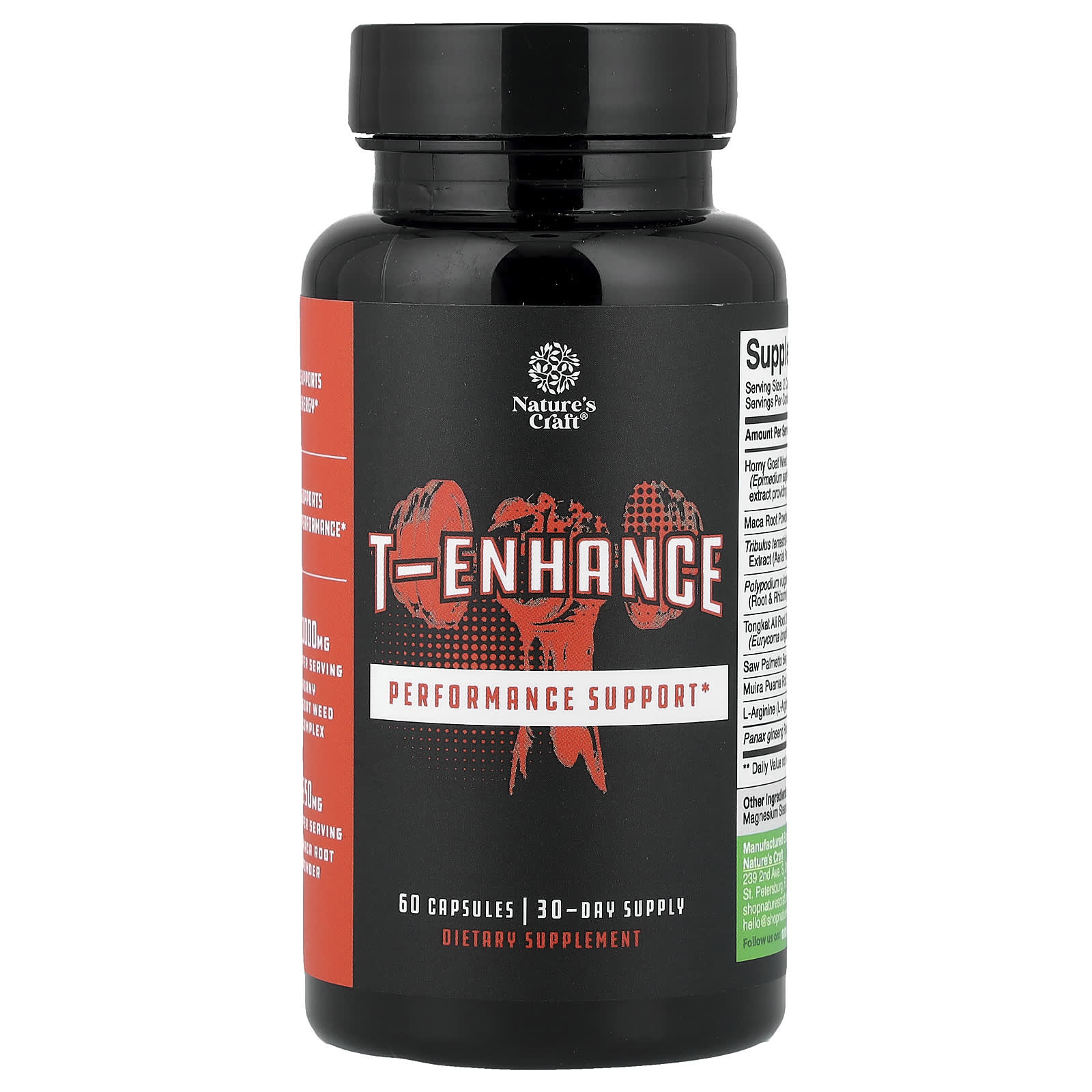 Nature's Craft, T-Enhance, 60 Capsules - Image 1