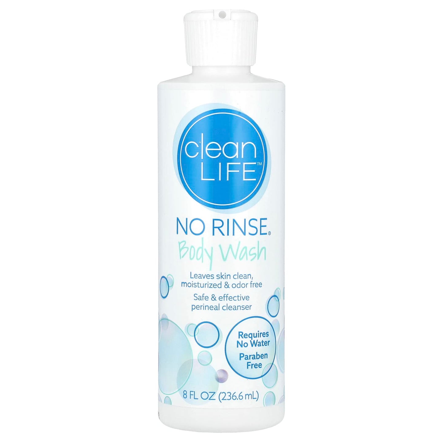 CleanLife No Rinse Perineal Body Wash, Gentle & Effective, 8 fl oz - Image 1