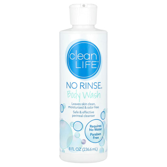 CleanLife No Rinse Perineal Body Wash, Gentle & Effective, 8 fl oz - Image 1