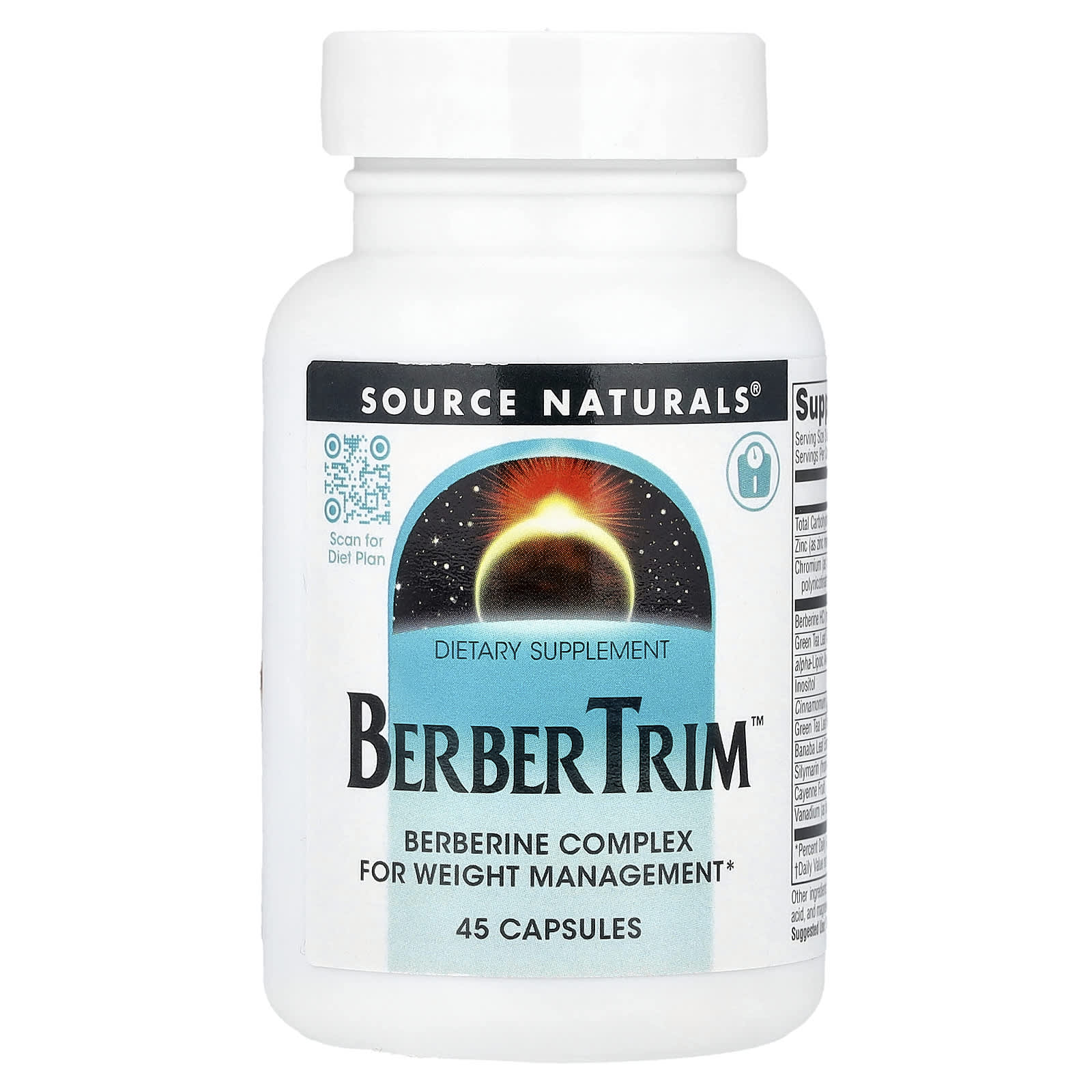 Source Naturals, BerberTrim™, 45 Capsules - Image 1