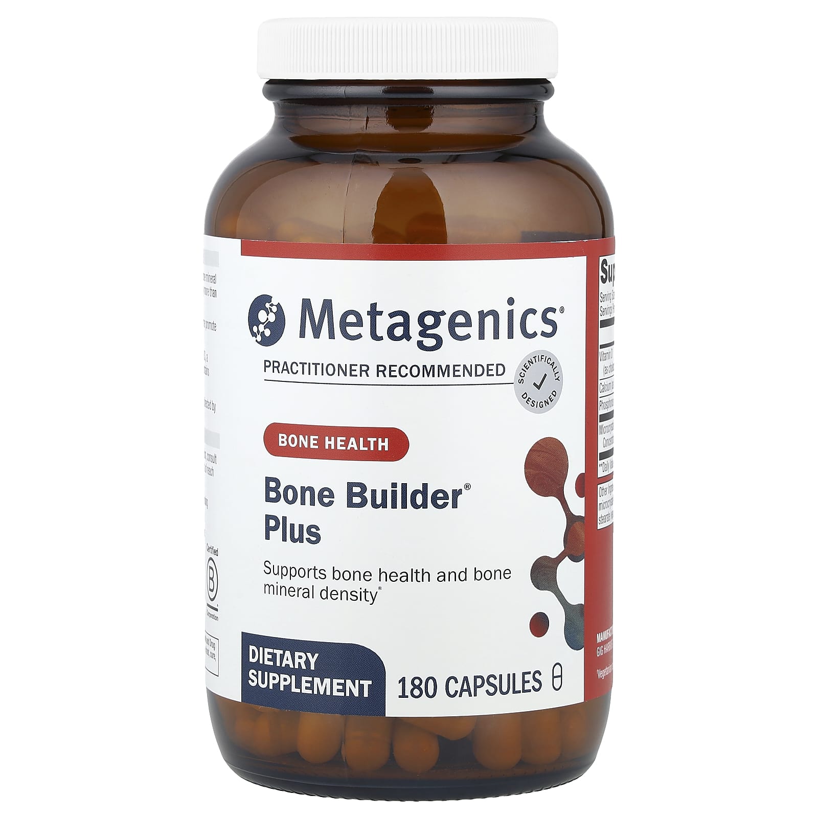 Metagenics, Bone Builder® Plus, 180 Capsules - Image 1