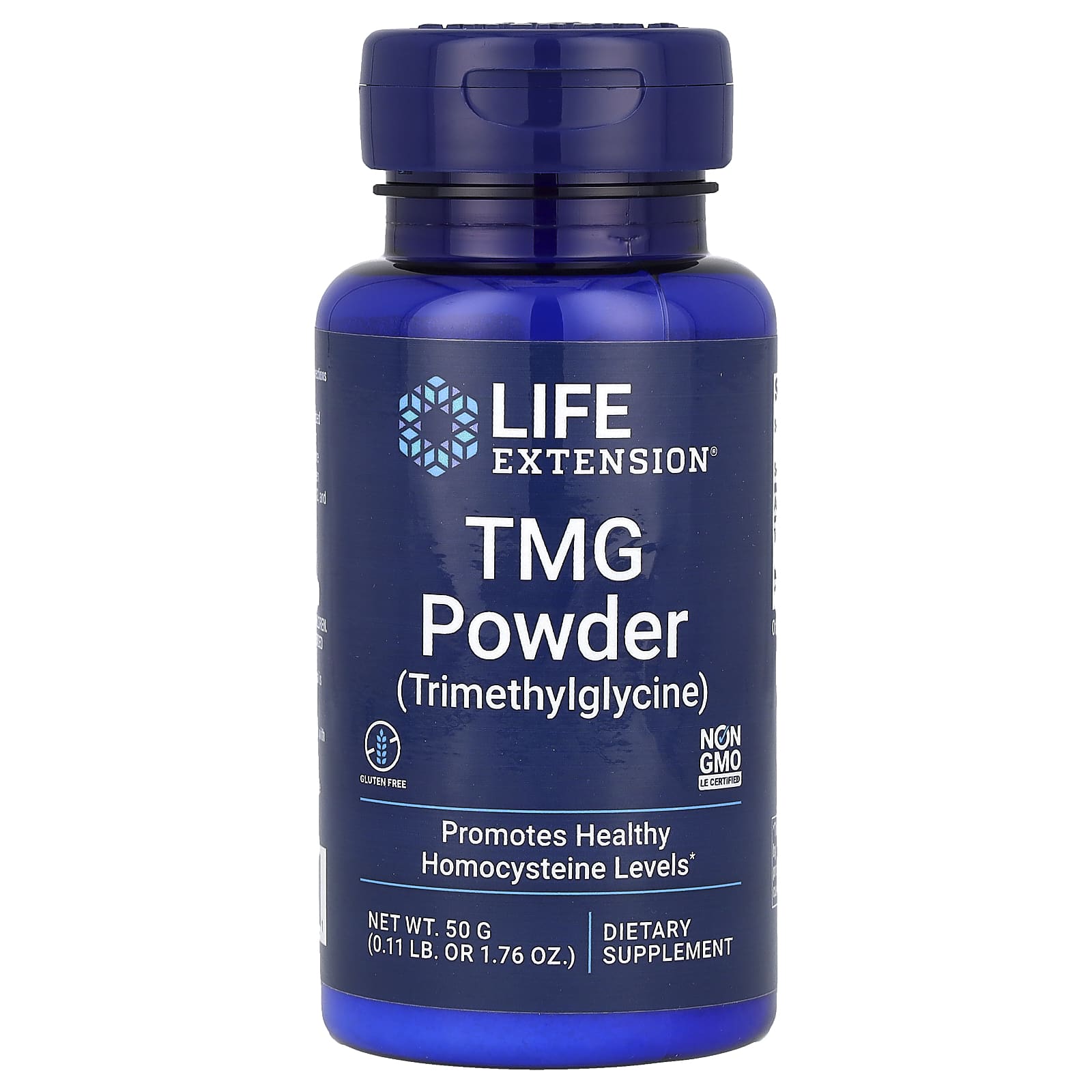 Life Extension, TMG Powder (Trimethylglycine), 1.76 oz (50 g) - Image 1