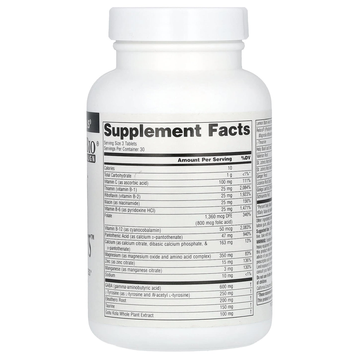 Source Naturals, Calm Thoughts, 90 Tablets - Image 2