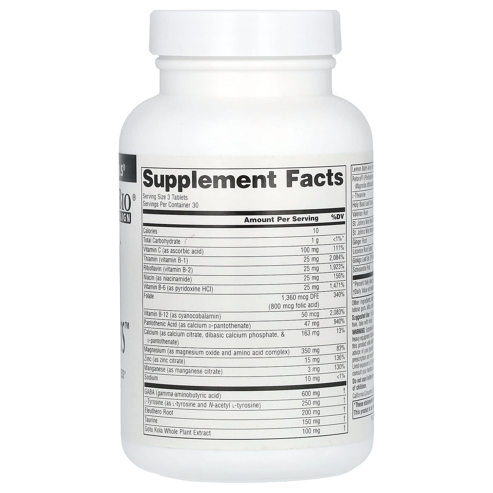 Source Naturals, Calm Thoughts, 90 Tablets - Image 2