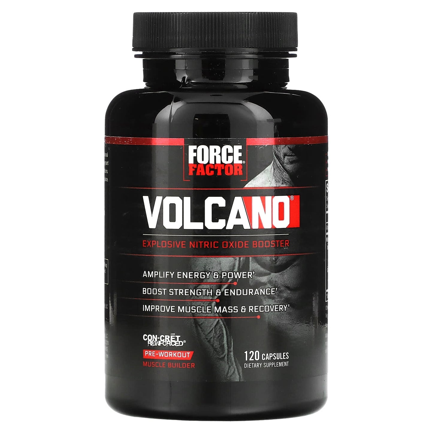 VolcaNO Explosive Nitric Oxide Booster by Force Factor - 120 Capsules - Image 1