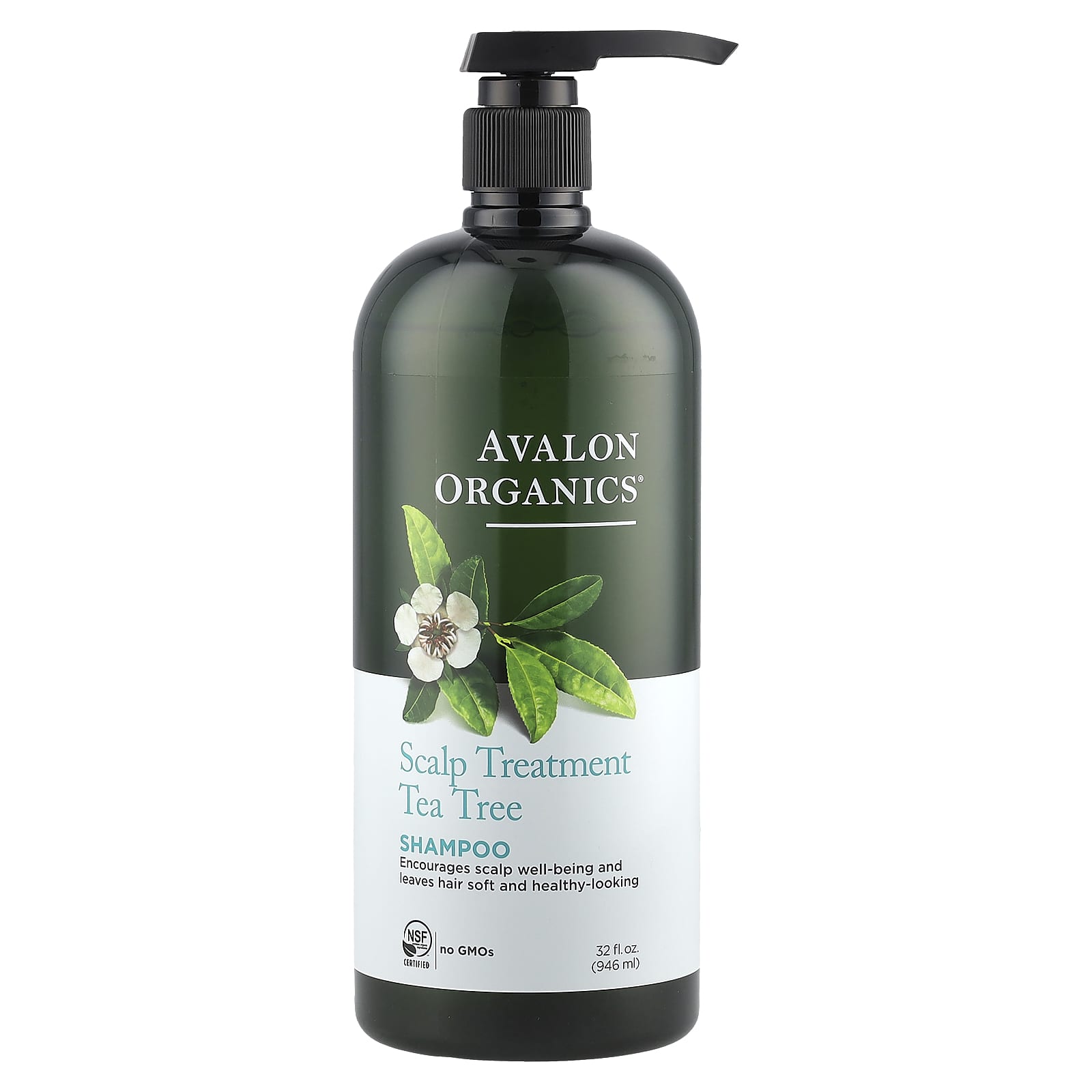 Tea Tree Scalp Treatment Shampoo by Avalon Organics, 32 fl oz - Image 1
