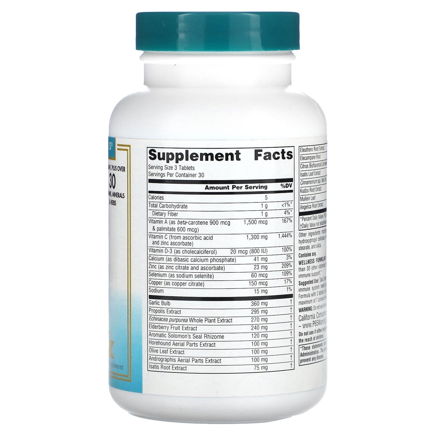Source Naturals, Wellness Formula, Advanced Immune Support, 90 Tablets - Image 2