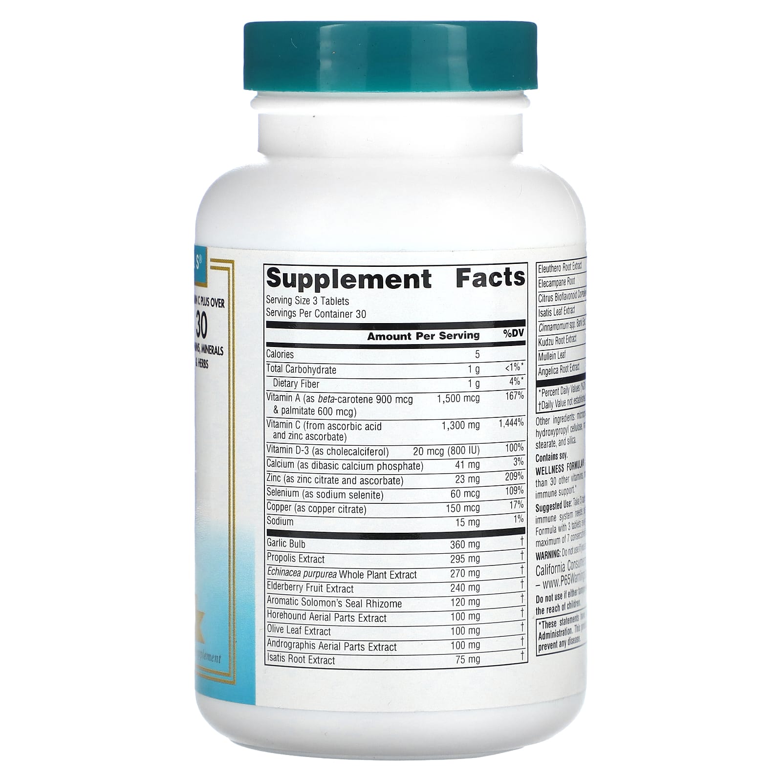 Source Naturals, Wellness Formula, Advanced Immune Support, 90 Tablets - Image 2