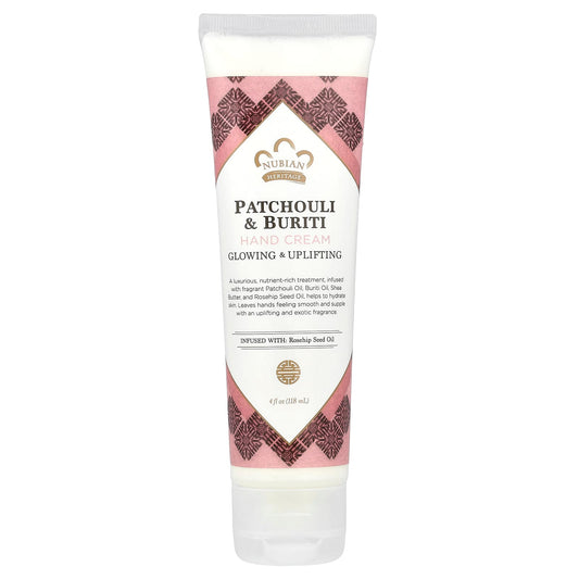 Nubian Heritage, Hand Cream, Patchouli & Buriti, 4 fl oz (118 ml) - Image 1