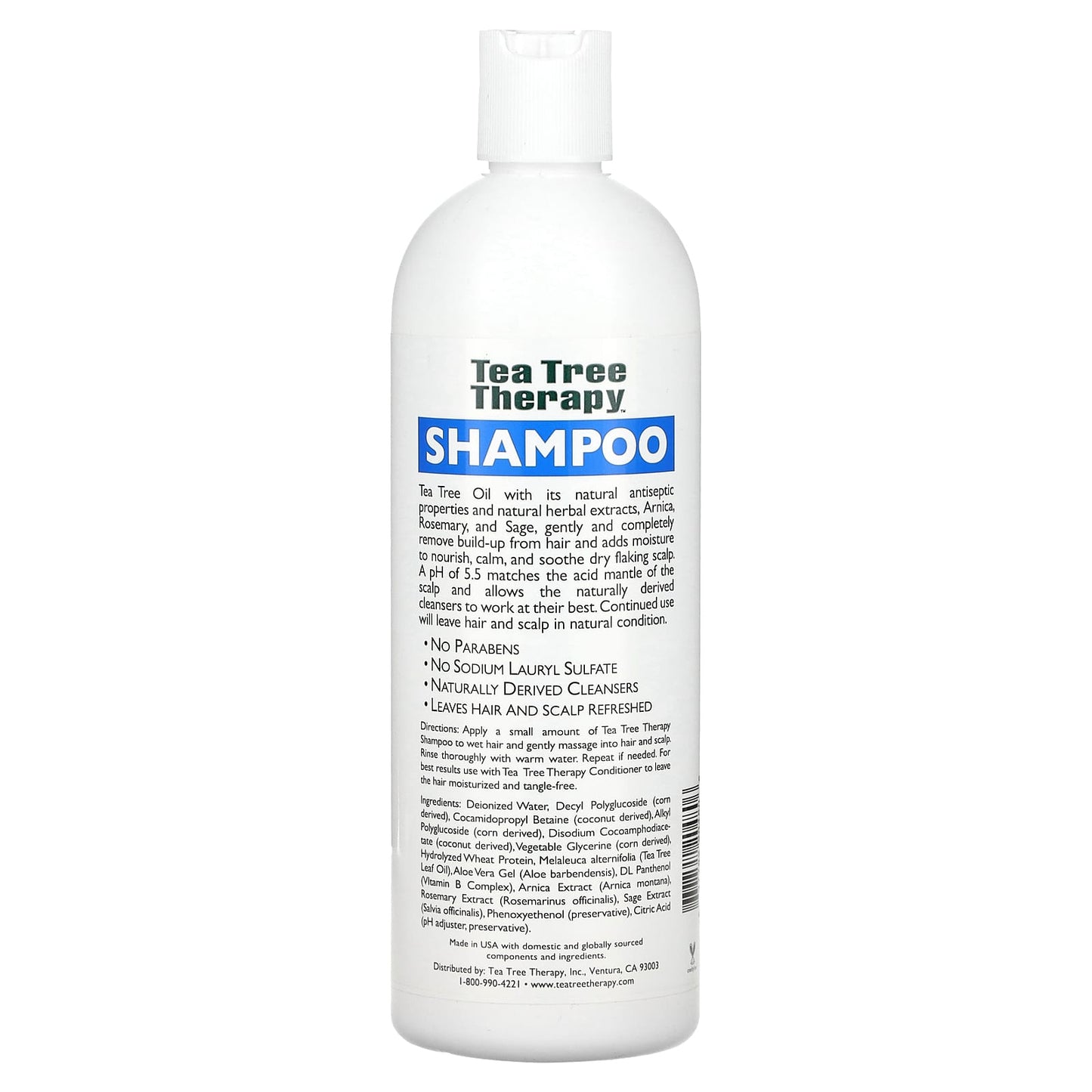 Tea Tree Therapy, Shampoo, With Tea Tree Oil and Herbal Extracts, 16 fl oz (473 ml) - Image 2
