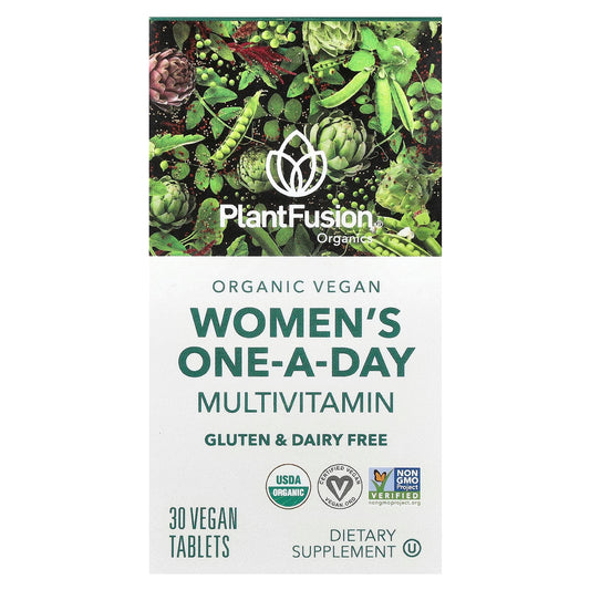 PlantFusion, Women's One-A-Day Multivitamin, Organic Vegan, 30 Vegan Tablet - Image 1