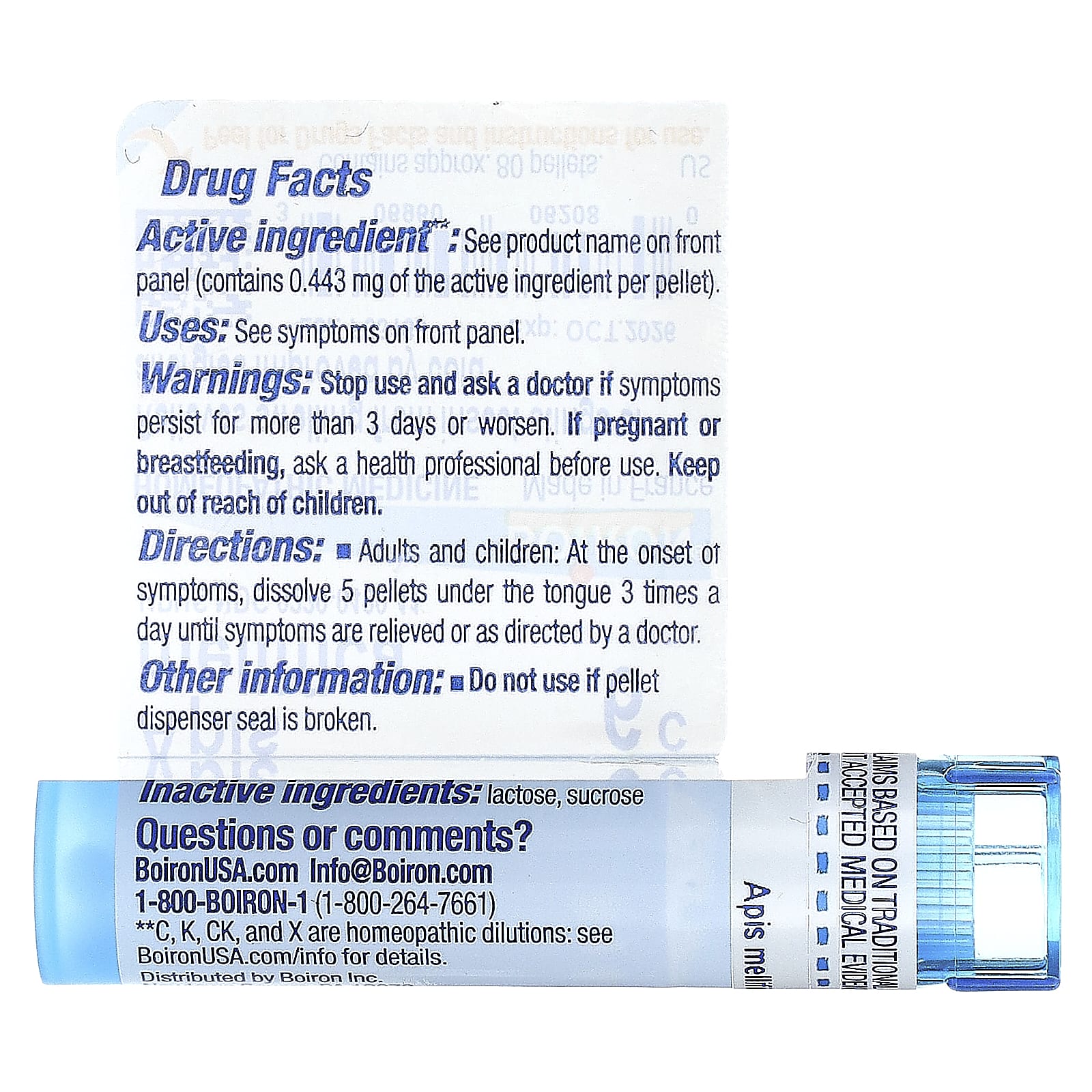 Boiron Apis Mellifica Homeopathic Relief for Bug Stings & Allergies - Image 2