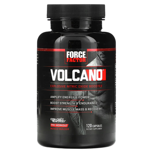 VolcaNO Explosive Nitric Oxide Booster by Force Factor - 120 Capsules - Image 1
