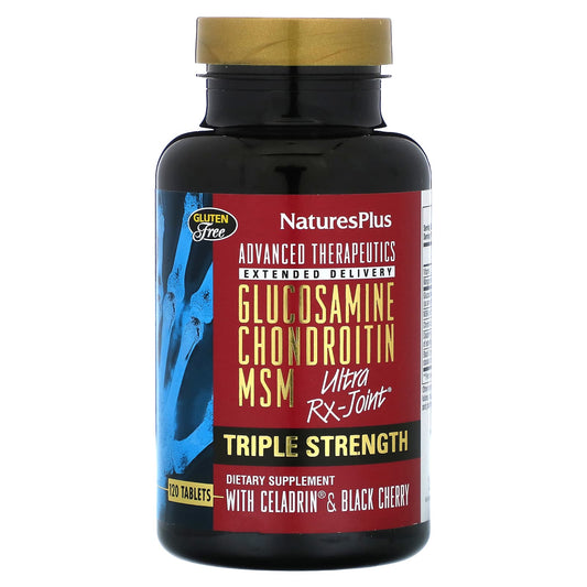 NaturesPlus, Advanced Therapeutics, Glucosamine Chondroitin MSM Ultra Rx-Joint, Triple Strength, 120 Tablets - Image 1
