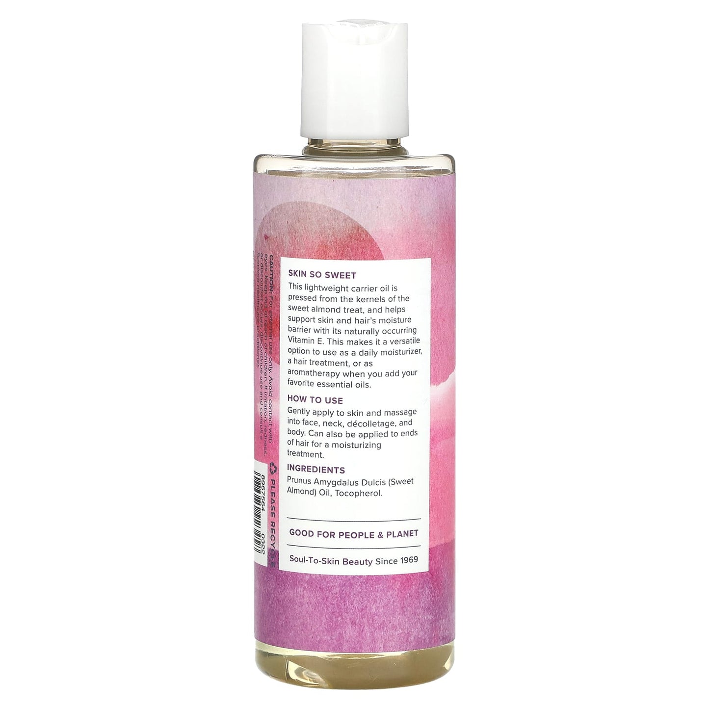 Heritage Store Sweet Almond Oil for Skin, Hair, and Body - Image 2