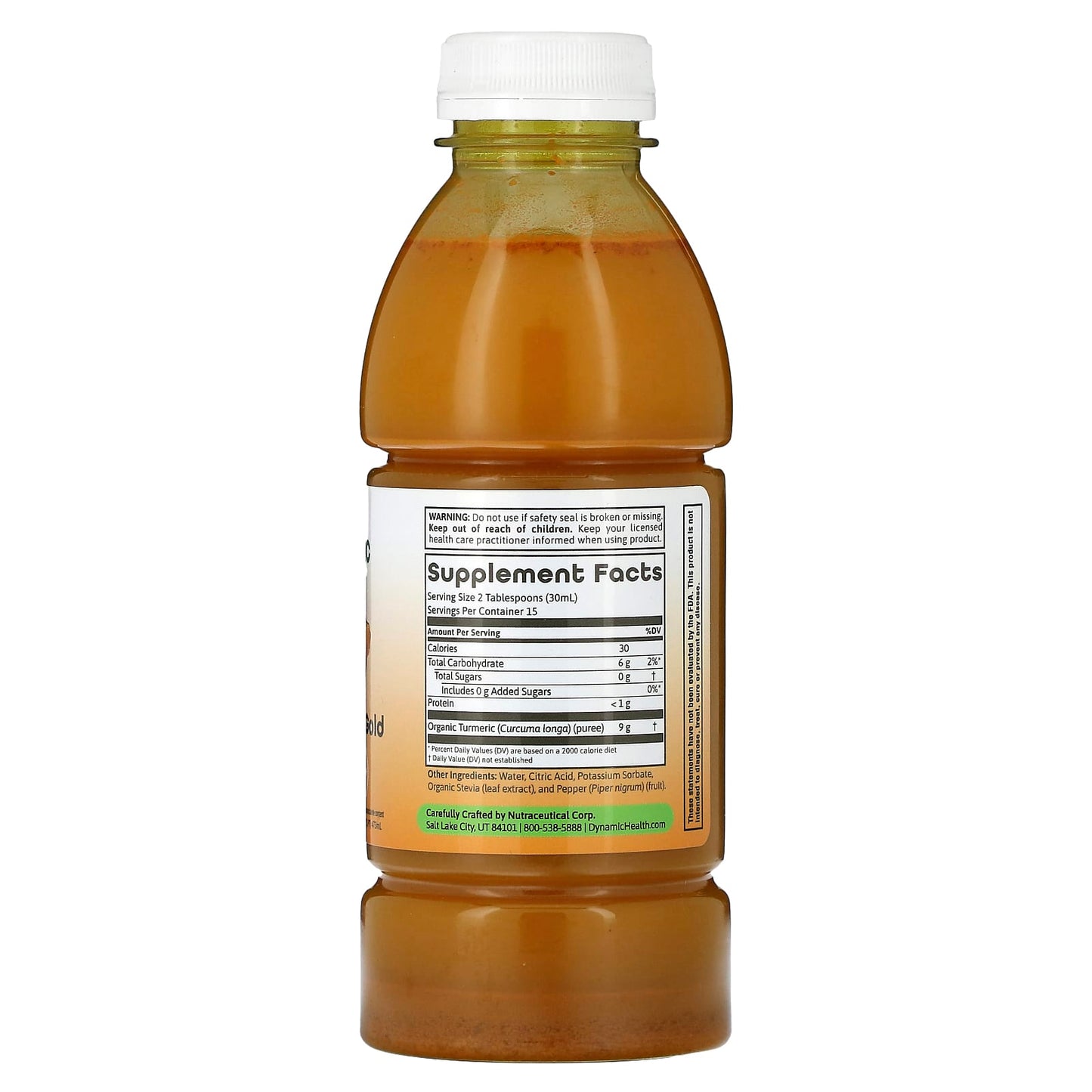 Turmeric Gold Juice Concentrate by Dynamic Health, 16 fl oz (473 ml) - Image 2