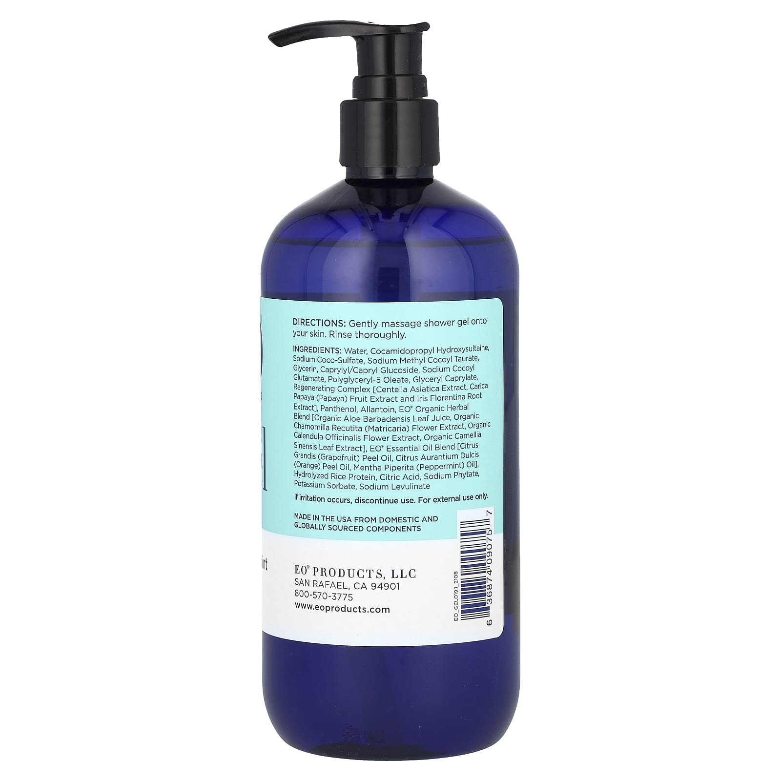 EWG Verified Shower Gel with Grapefruit & Mint, 16 fl oz - Image 2