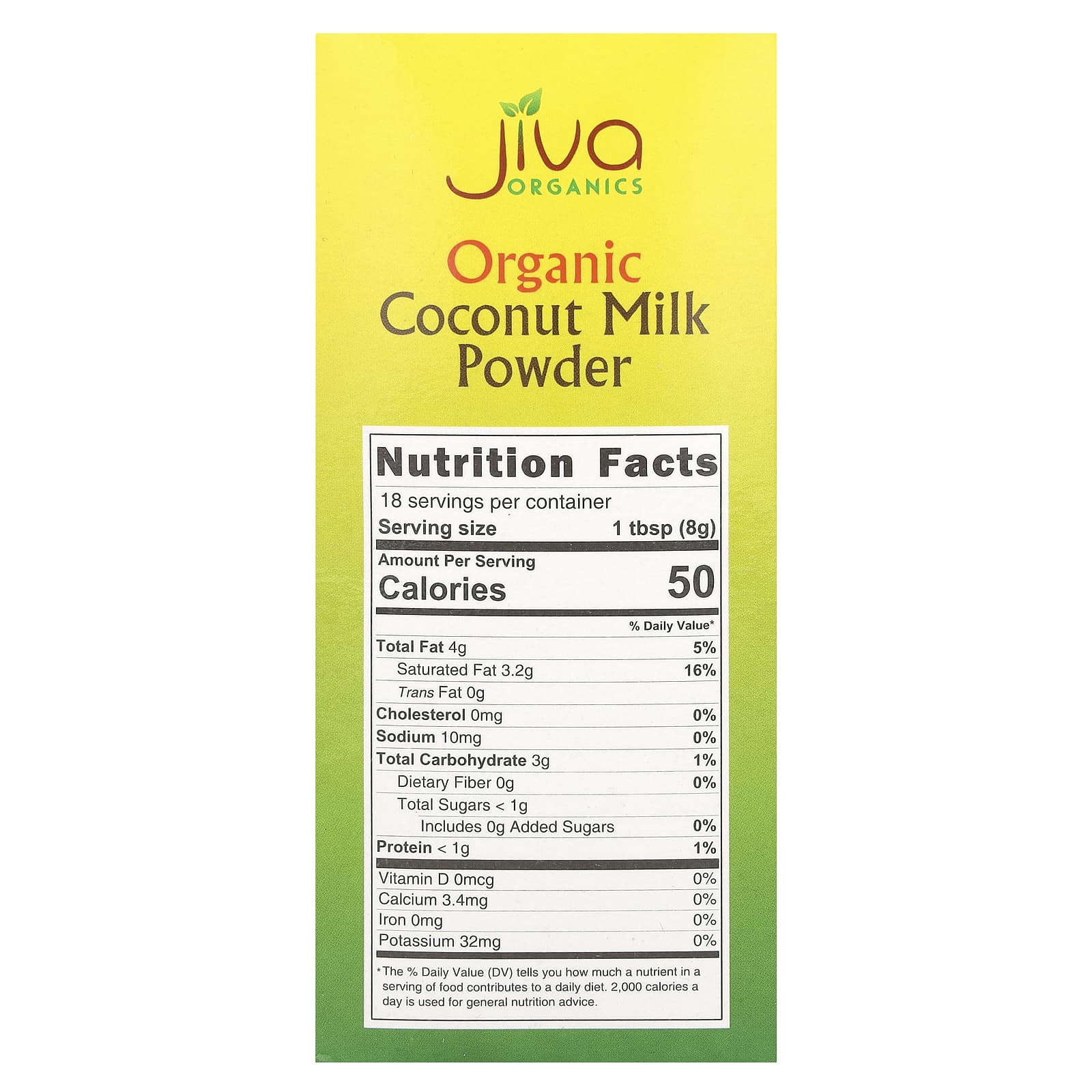 Organic Coconut Milk Powder by Jiva Organics, Non-Dairy Creamer Substitute - Image 2