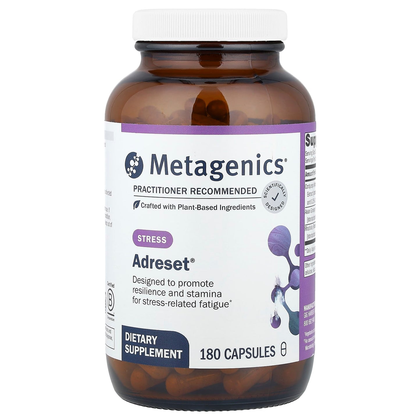 Metagenics, Adreset®, 180 Capsules - Image 1