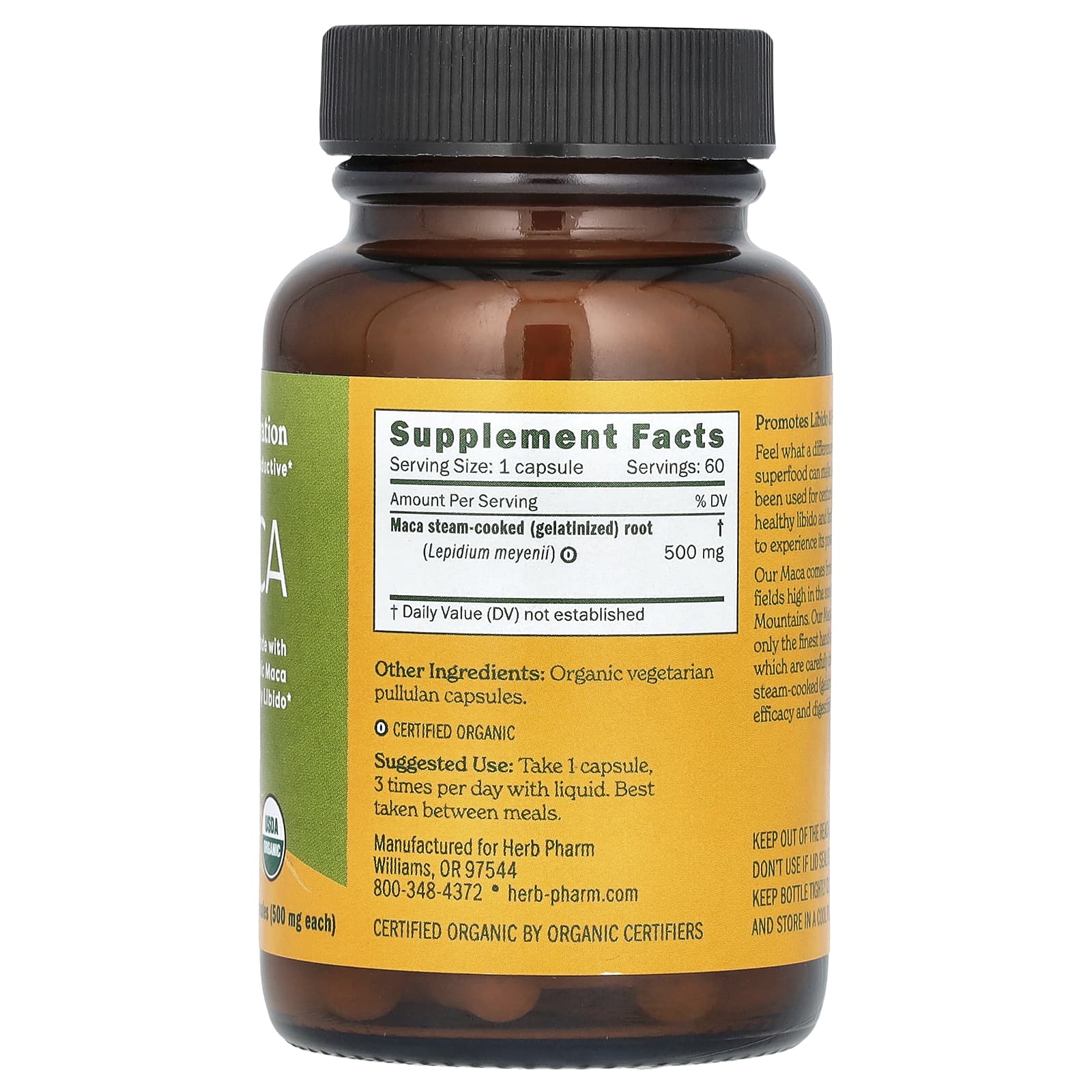 Boost Libido & Fertility with USDA Organic Maca Capsules - Image 2
