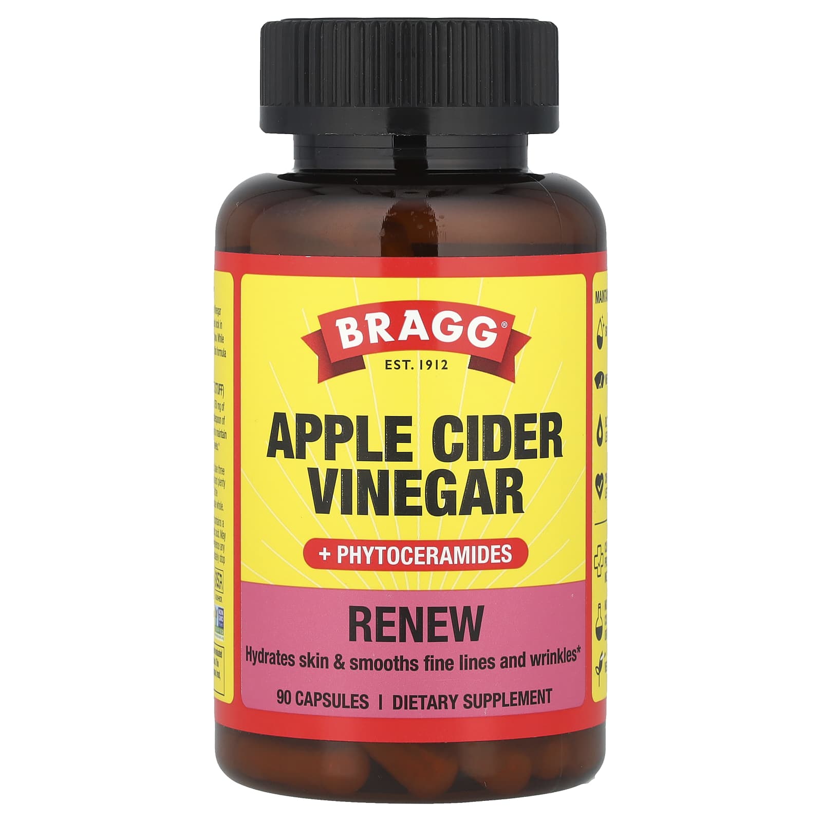 Bragg Apple Cider Vinegar + Phytoceramides for Hydrated Skin - Image 1