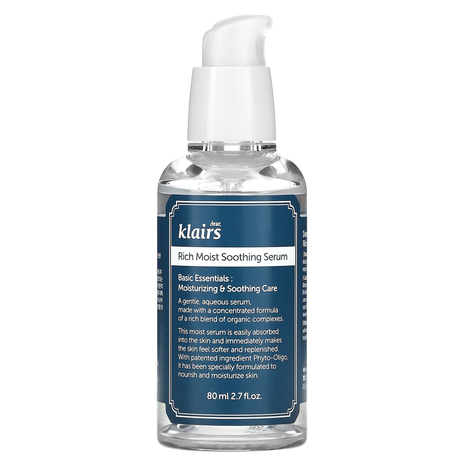 Dear Klairs Rich Moist Soothing Unscented Serum, 80ml - Image 1