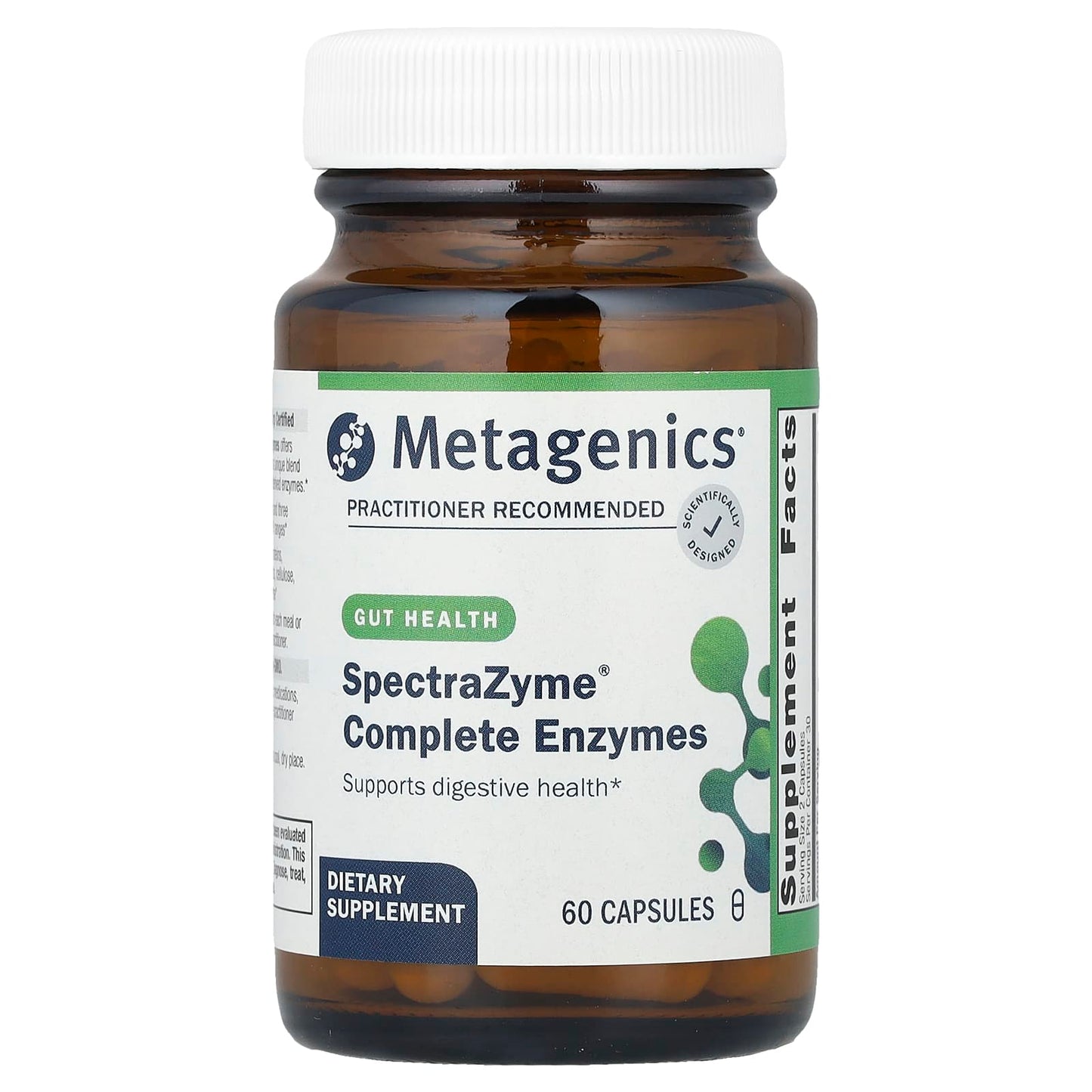 Metagenics, SpectraZyme® Complete Enzymes, 60 Capsules - Image 1