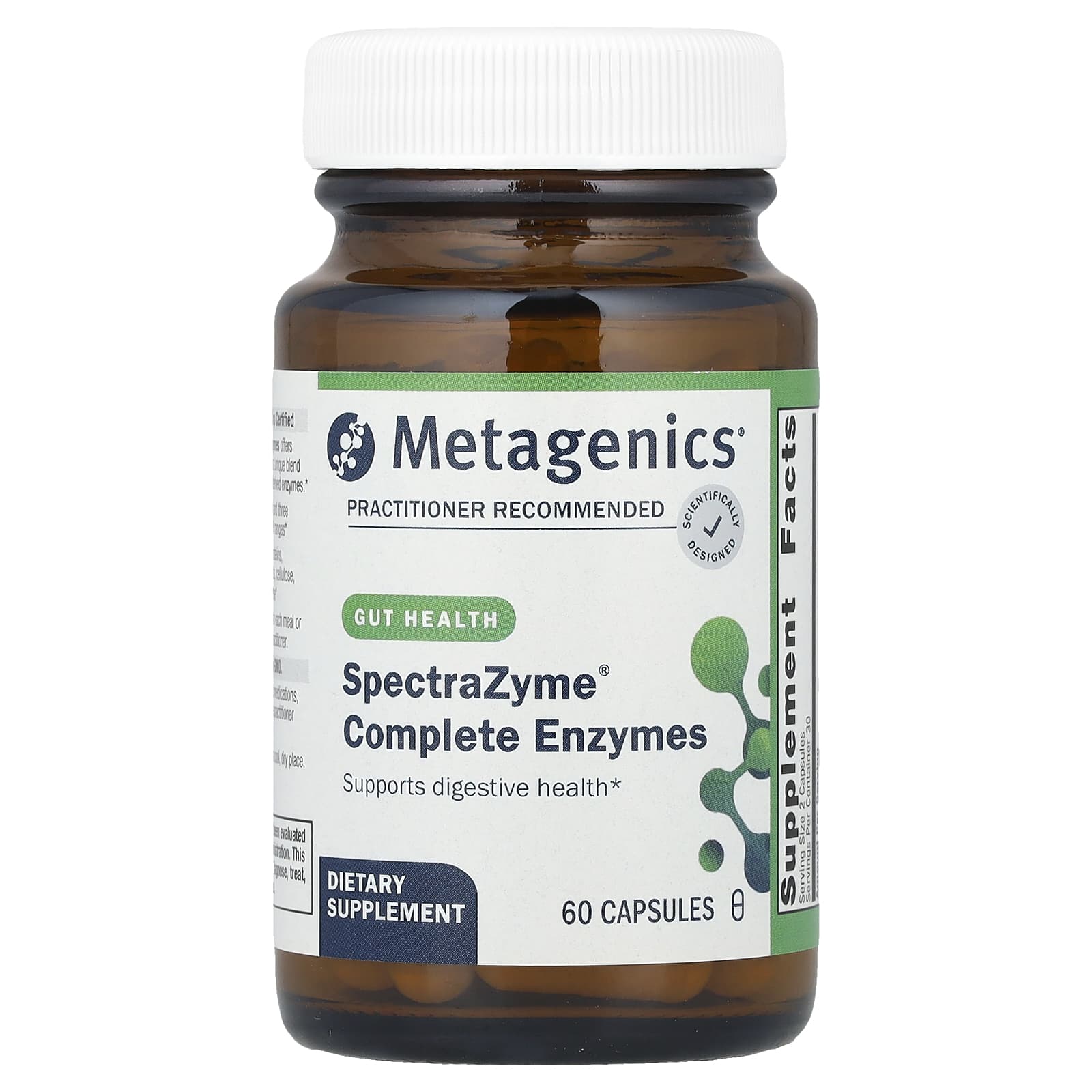 Metagenics, SpectraZyme® Complete Enzymes, 60 Capsules - Image 1