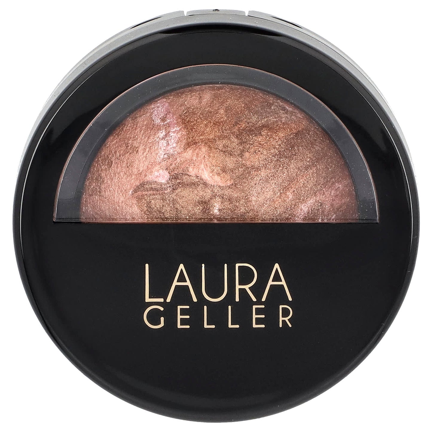 Laura Geller, Baked Blush-N-Brighten, Marbleized Blush, Sunswept, 0.16 oz (4.5 g) - Image 1