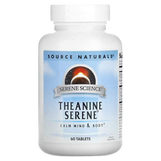 Source Naturals, Serene Science, Theanine Serene, 60 Tablets - Image 1