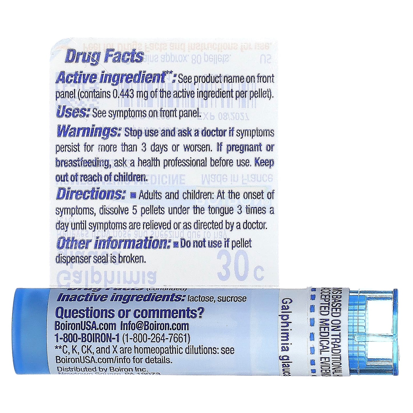 Boiron Hay Fever Relief, 80 Pellets, Natural Homeopathic Medicine - Image 2