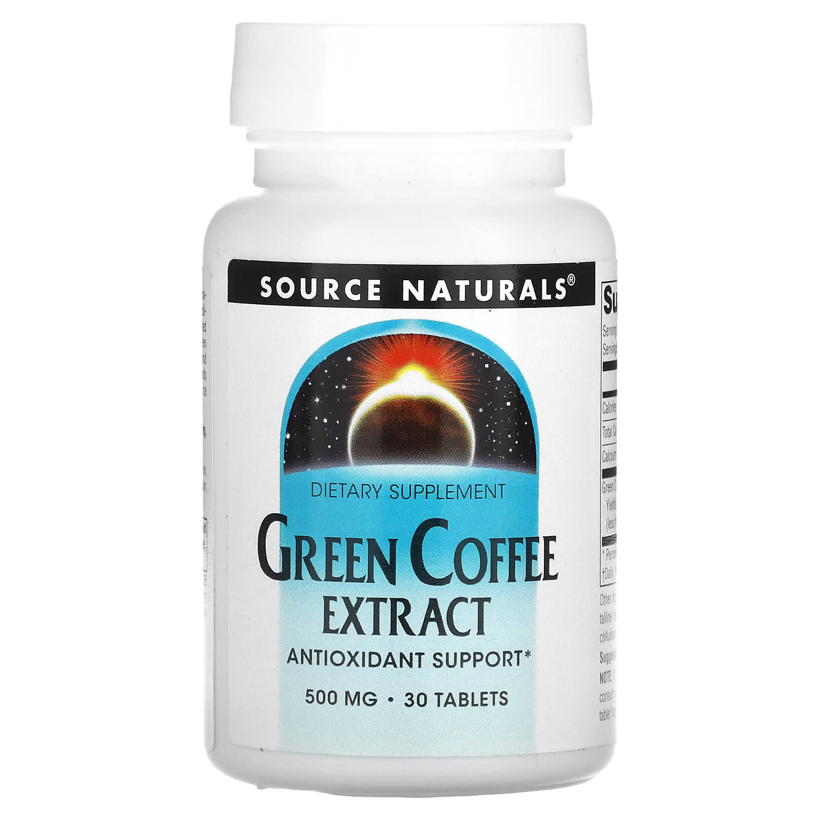 Source Naturals, Green Coffee Extract, 30 Tablets