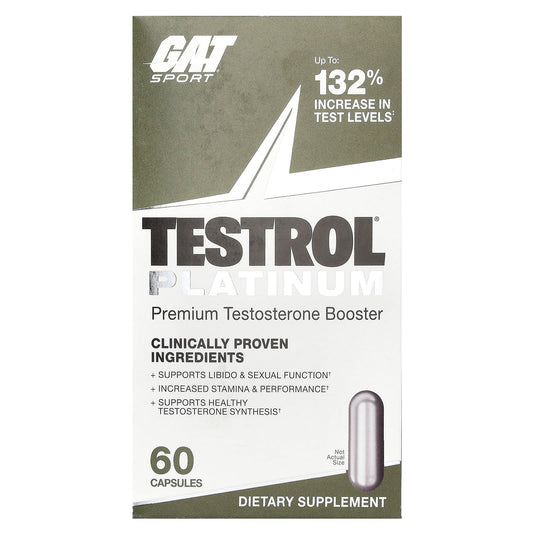 Boost Testosterone with GAT Testrol Platinum - 60 Capsules - Image 1