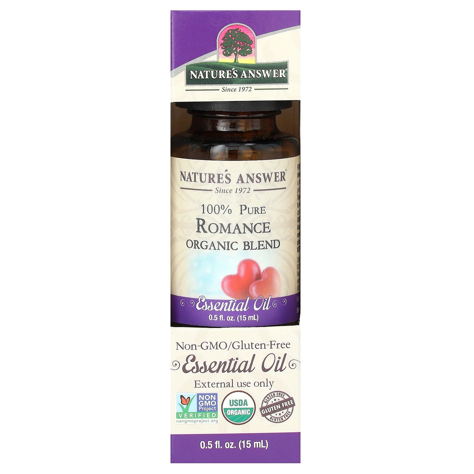 Nature's Answer, 100% Pure Organic Essential Oil, Romance, 0.5 fl oz (15 ml) - Image 2