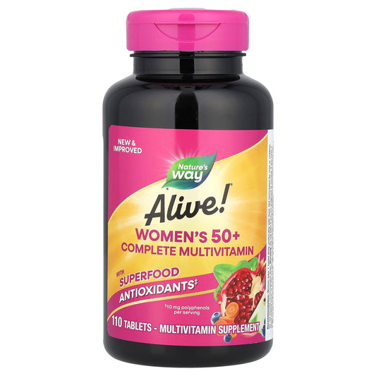 Nature's Way, Alive!® Women's 50+ Complete Multivitamin, 110 Tablets - Image 1
