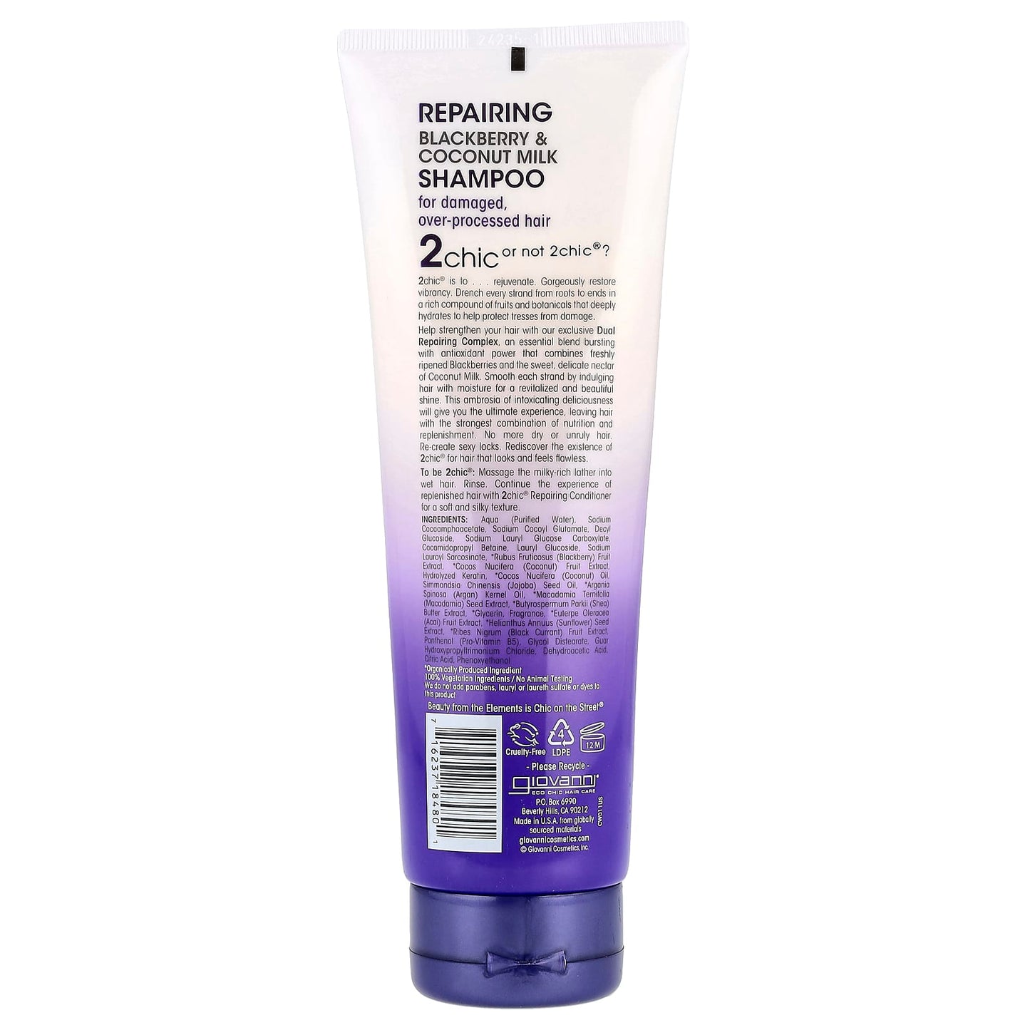 Repair Damaged Hair with Giovanni 2chic Repairing Shampoo - Image 2