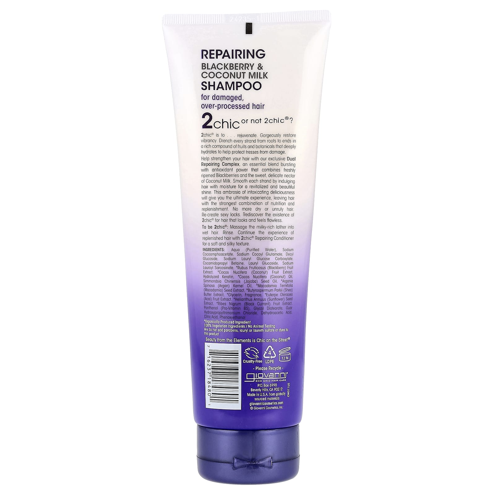 Repair Damaged Hair with Giovanni 2chic Repairing Shampoo - Image 2