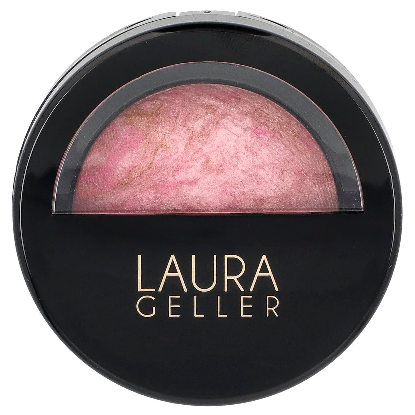 Laura Geller, Baked Blush-N-Brighten, Marbleized Blush, Pink Buttercream, 0.16 oz (4.5 g) - Image 1