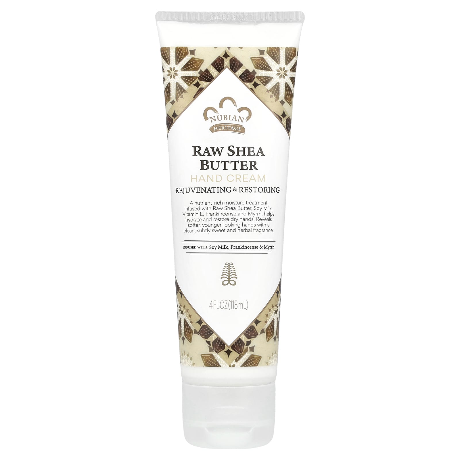Nubian Heritage, Hand Cream, Raw Shea Butter, 4 fl oz (118 ml) - Image 1