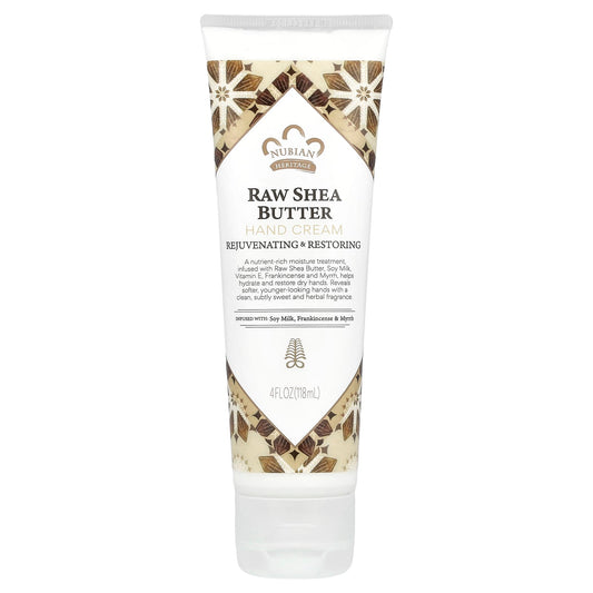 Nubian Heritage, Hand Cream, Raw Shea Butter, 4 fl oz (118 ml) - Image 1